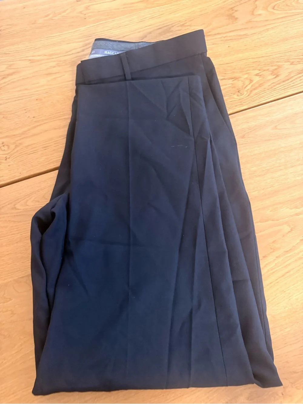 Haggar Men's Black Dress Pants - Straight Fit